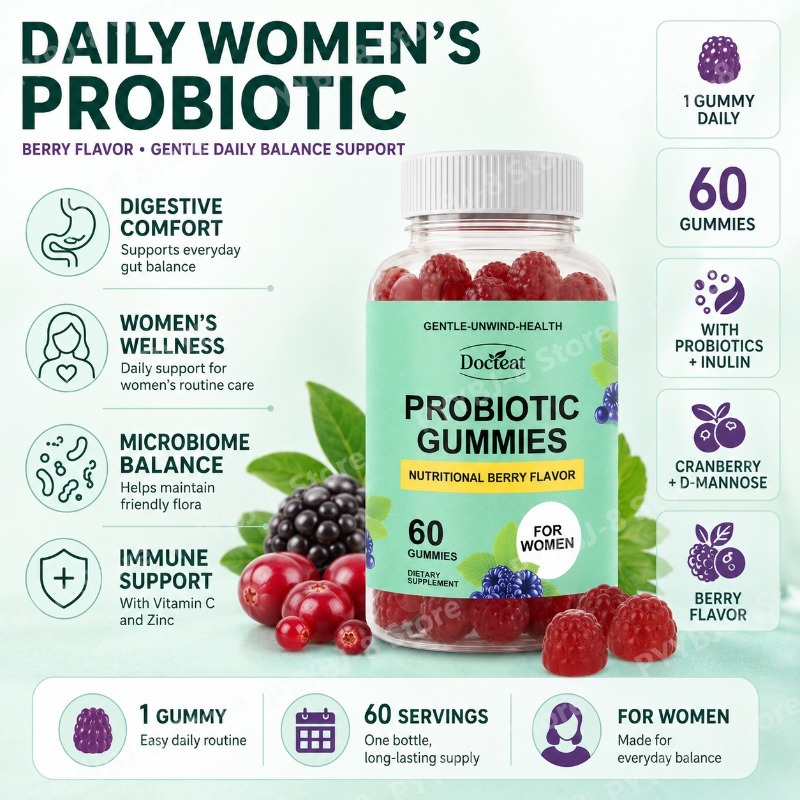 Probiotics Women Health - Women Probiotic Gummies 60 Count with