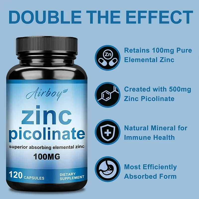 Pre Workout Supplement - Zinc Picolinate - Antioxidant Protection, Promotes