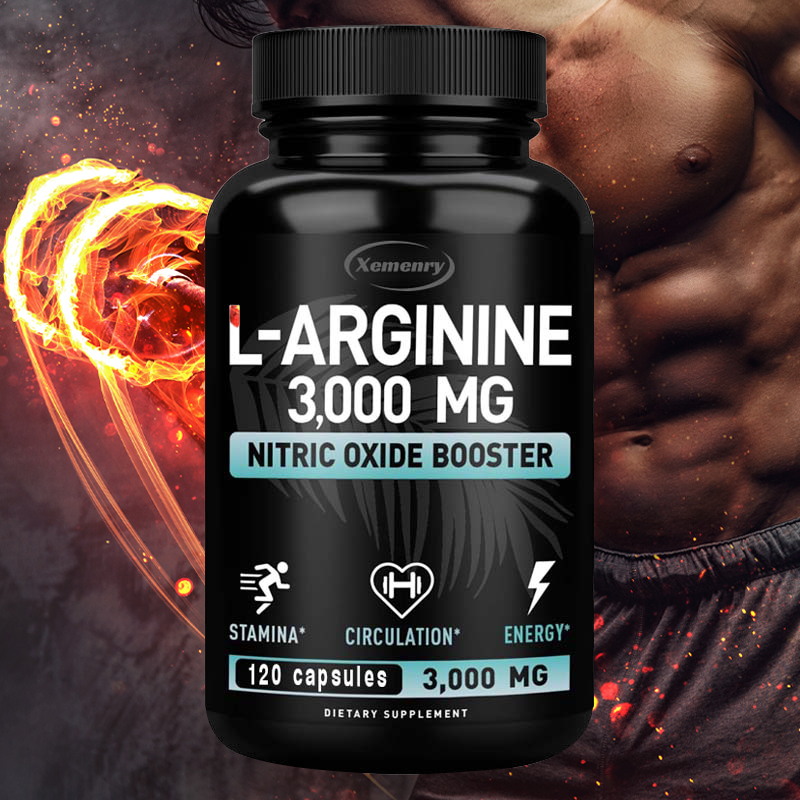 Pre Workout Supplement - L-Arginine 3000mg - for Energy, Strength