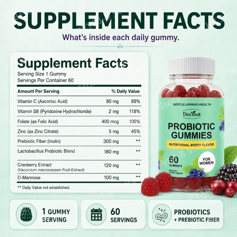 Women Probiotic Gummies 60 Cou - đánh giá và giá Probiotics Women Health