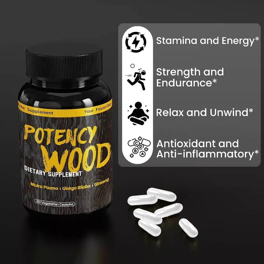 Potency Wood Herbal Supplement - đánh giá và giá Pre Workout Supplement