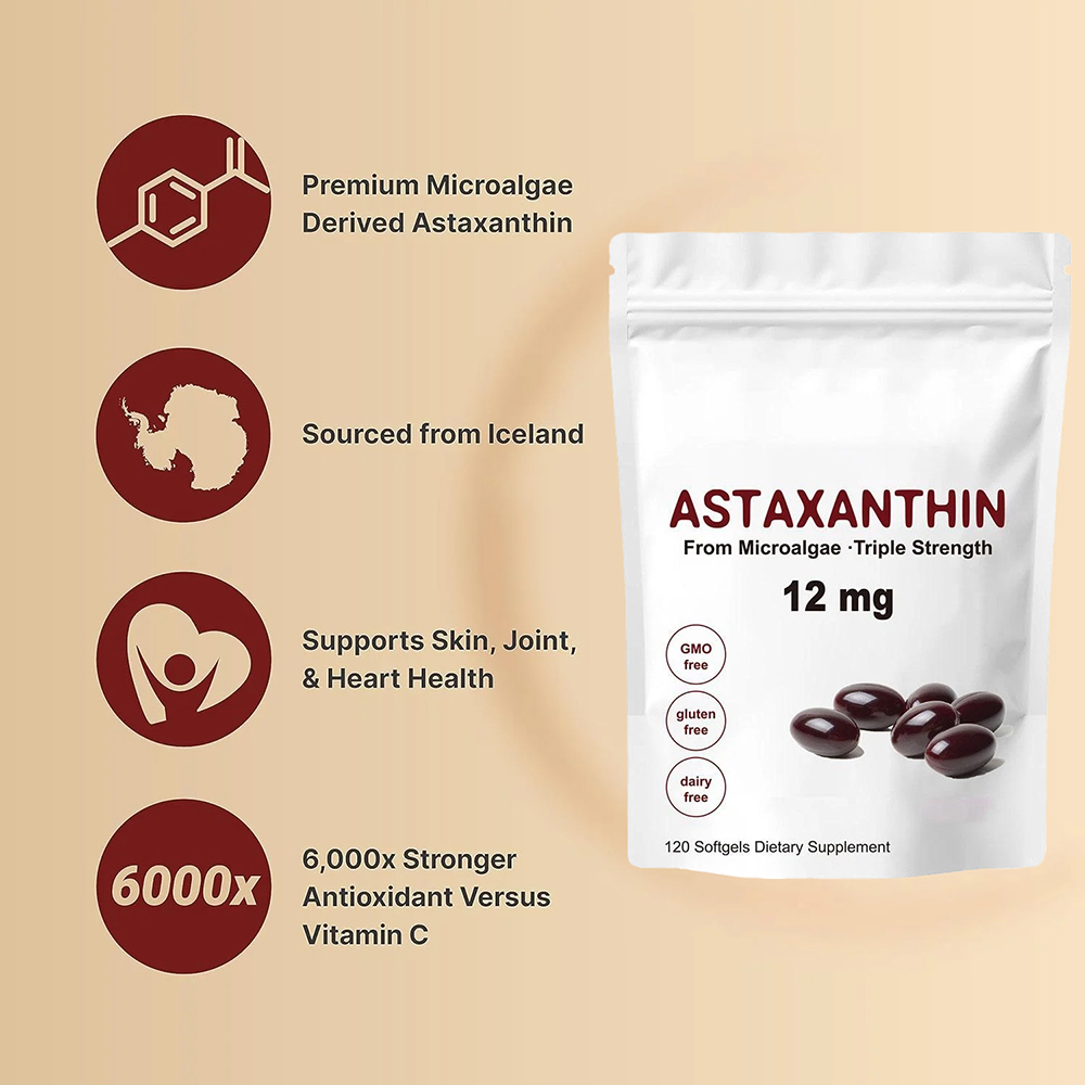 Astaxanthin 12mg Softgels - As - đánh giá và giá Pre Workout Supplement