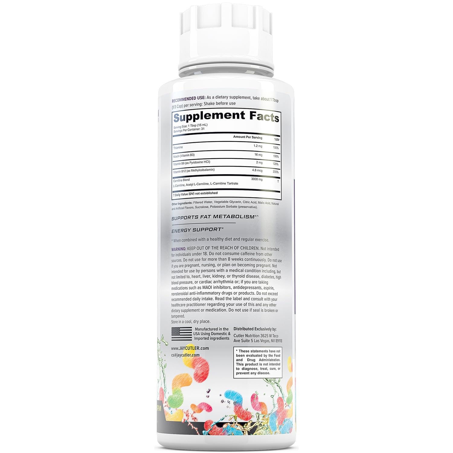 Cutler Nutrition Liquid L-Carn - đánh giá và giá Pre Workout Supplement