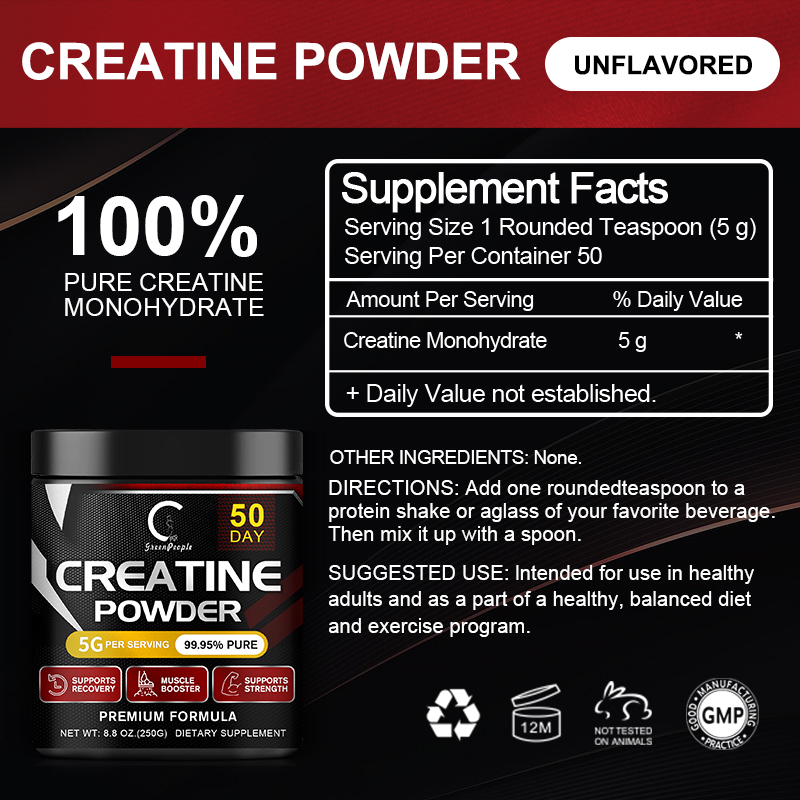 GPGP GreenPeople Creatine Mono - đánh giá và giá Pre Workout Supplement