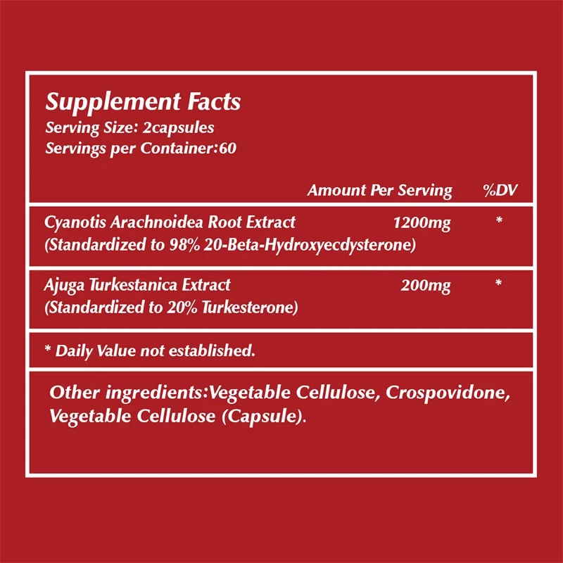 Beta Ecdysterone and Turkester - đánh giá và giá Pre Workout Supplement